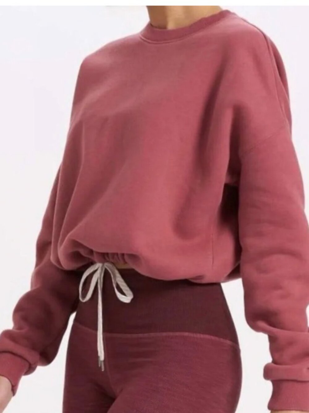 NWT Vuori Restore Crewneck Pullover Sweatshirt Soft Fleece Desert Rose Size M